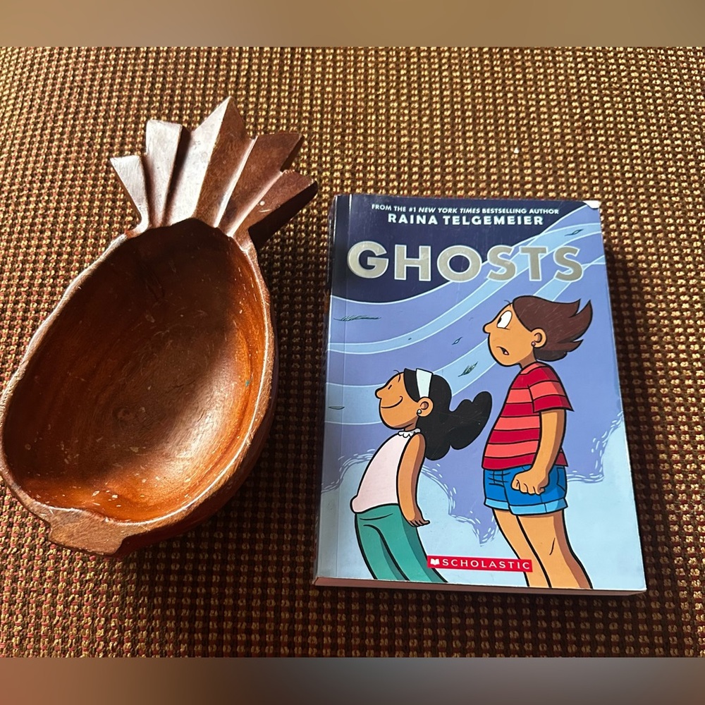 Scholastic Ghosts Graphic Novel with Colorful Cover Art